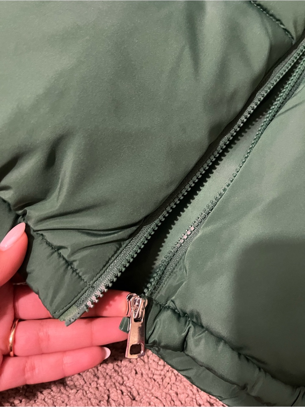 NFL Green Insulated Jacket with NFL Patch - Picture 4 of 7